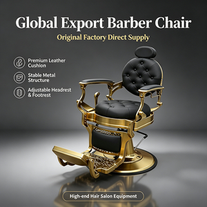 Nouvelle arrivée de fauteuil de salon moderne en cuir coloré à fond rond, fauteuil inclinable avec grande pompe hydraulique, fauteuil de barbier - Product Image 3