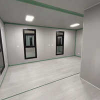 Maison de vacances modulaire de luxe à double aile, isolation acoustique commerciale, conteneur préfabriqué extensible