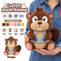 Peluche Castor Adorable OEM – Vente Directe Usine, Couleurs/Expressions/Tailles Personnalisables, Production en Petites Séries Disponible