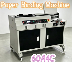 Máquina Encuadernadora de <span class=keywords><strong>Libros</strong></span> Automática de Alta Velocidad, 280 Piezas por Hora, Encuadernación con Pegamento Inalámbrico, A4, Grosor Máximo de 6 cm, Equipo de Encuadernación con Pegamento Termofusible - Product Image 1