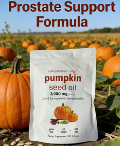 Aceite de Semilla de Calabaza con Saw Palmetto en Cápsulas Blandas, Fabricante, 300 Unidades, Suplemento Herbal Prensado en Frío, Venta al por Mayor - Product Image 5