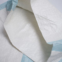 Sac de sac tissé en PP recyclé, emballage vert gris de haute qualité