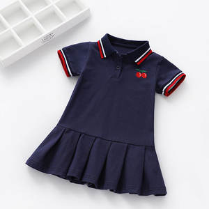 Popular Casual Little Lovely Cotton <b>Cherry</b> Embroider Kids Girl <b>Dress</b> - Product Image 4