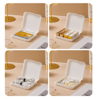 Boîte de rangement de serviettes hygiéniques portable en plastique Conteneur de stockage de serviettes hygiéniques pour sac de salle de bain pour filles
