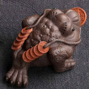 รูปปั้นคางคกสีทองรูปสลักนำโชครูปปั้นคางคกสีทองรูปสลักสำหรับตกแต่งบ้าน - Product Image 3