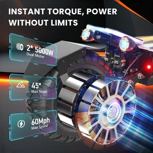 A7max <b>72V</b> 10000W Dual Motor Electronic Waterproof Aluminum Foldable Scooter Lithium <b>Battery</b> 90-120KM Range 95KM/H Speed - Product Image 2