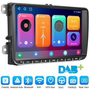 Autoradio Android 13.0 OLED per VW Golf/Passat/Jetta/Polo/<span class=keywords><strong>Skoda</strong></span> <span class=keywords><strong>Octavia</strong></span> 2G+64G con CarPlay Wireless, Android <span class=keywords><strong>Auto</strong></span>, GPS, MP3 - Product Image 1
