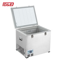 Réfrigérateur-congélateur portable grande capacité pour voiture, camion, camping-car, 100L, 12V/24V, rechargeable, certifié CE, vente chaude