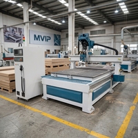 Routeur CNC MVIP Syntec 2030 pour le travail du bois, machine de fraisage ATC haute rigidité, déplacement de 2,5 m x 3 m pour la découpe de grandes planches et le relief