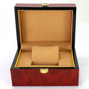 Boîte d'emballage de montre en cuir haut de gamme Hong Hua, étui cadeau portable avec coussin pour le rangement des montres - Product Image 3