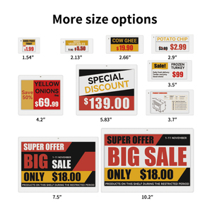 HIPOINK Original Manufacturer 2.13 Inch Supermarket <strong>Digital</strong> Price Tag System E Ink Display Wifi BLE ESL Electronic Shelf Label - Product Image 2