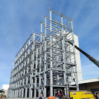 Edificios de Estructura de Acero de Gran Envergadura Prefabricados, Edificio de Acero Estructural Prefabricado de Varios Pisos para Oficinas, Escuelas y Centros Comerciales
