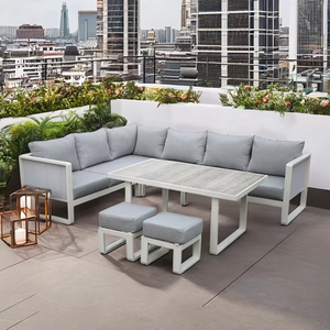 Canapé <span class=keywords><strong>de</strong></span> <span class=keywords><strong>salon</strong></span> <span class=keywords><strong>de</strong></span> luxe en forme <span class=keywords><strong>de</strong></span> L <span class=keywords><strong>de</strong></span> <span class=keywords><strong>jardin</strong></span> ensemble <span class=keywords><strong>de</strong></span> canapé imperméable d'angle <span class=keywords><strong>de</strong></span> balcon en aluminium mobilier d'extérieur sectionnel - Product Image 4