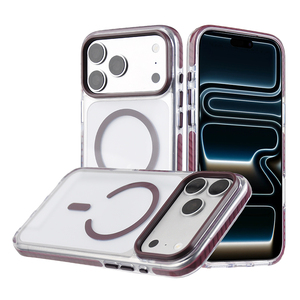 Étui de téléphone magnétique robuste antichoc transparent en PC+TPU+TPE pour <span class=keywords><strong>iPhone</strong></span> 18 17 16 15 <span class=keywords><strong>14</strong></span> 13 12 <span class=keywords><strong>Pro</strong></span> <span class=keywords><strong>Max</strong></span> - Product Image 1