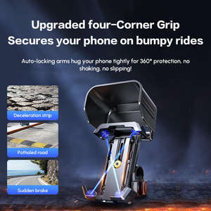 UGREEN 자전거 핸드폰 거치대, [초간편 설치] 초안정적인 오토바이 핸드폰 거치대, 성인 및 어린이용 자전거 핸들바 거치대 - Product Image 3
