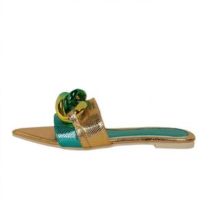 Spring Summer Hot-Selling Fashion Trend <b>Flat</b> Shoes Women's Pointed-Toe Open-Toe Luxury Stiletto High-Heel <b>Sandals</b> - Product Image 1