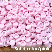 Blocs de construction en acrylique translucide de 8 mm, granulés en forme de boule faits à la main pour couvercles de pots de slime et colle crème DIY (30g avec sachet)