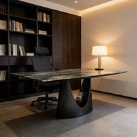 Moderner Luxuriöser Rechteckiger Marmor-Esstisch mit Wohnmöbel-Design