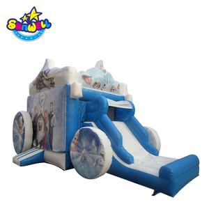 Commerciale gonfiabile congelato combo moonwalk bouncer gonfiabile scivolo con <span class=keywords><strong>Elsa</strong></span> e <span class=keywords><strong>Anna</strong></span> - Product Image 4