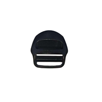 Sac à dos en plastique avec boucle à quatre positions, boucle de réglage antidérapante pour sangle de sac à dos, boucle à œillet en forme d'arc