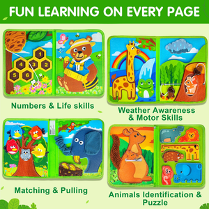<span class=keywords><strong>Libro</strong></span> <span class=keywords><strong>de</strong></span> Actividades Sensoriales <span class=keywords><strong>de</strong></span> Fieltro para Niños, <span class=keywords><strong>Mi</strong></span> Primer Animal, Montessori, Educativo Temprano, <span class=keywords><strong>Libro</strong></span> Silencioso, Regalo <span class=keywords><strong>de</strong></span> Cumpleaños - Product Image 3