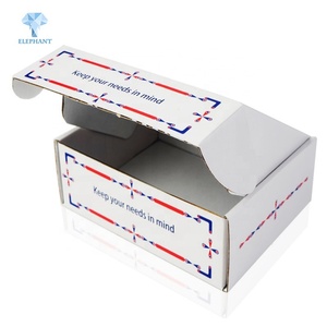 Wholesale Cheap Plain Folding Cardboard Corrugated Paper Gloss White Shipping Box - Product Image 3