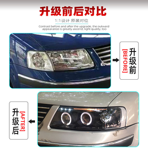 Fari a Led per <span class=keywords><strong>Volkswagen</strong></span> <span class=keywords><strong>Passat</strong></span> B5 gruppo fari modificati LED strappo drl indicatori di direzione integrati V6 - Product Image 3