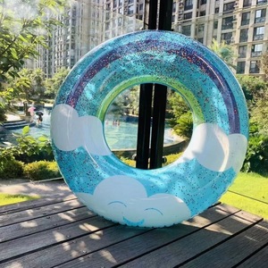 Personnalisable enfants <span class=keywords><strong>bouée</strong></span> Durable PVC nouveau <span class=keywords><strong>Design</strong></span> gonflable <span class=keywords><strong>piscine</strong></span> flotteur nuage gros anneau de bain - Product Image 2