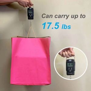 Pink Color Brown Kraft Paper <b>Bags</b> with Twisted Handles 14x10x15.75 Inches - Product Image 2