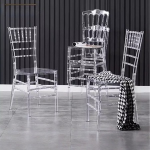 Transparent Acrylic Modern Stackable Dining <strong>Chair</strong> for Wedding Event Party <strong>Banquet</strong> Home Office Hotel - Product Image 3
