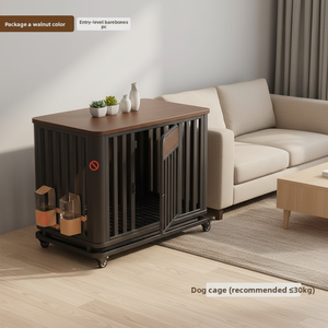 Cage pour chien écologique pour chiens de taille moyenne - Imperméable, facile à nettoyer, design villa avec une pièce et une salle de bain, anti-mastication, anti-évasion - Product Image 3