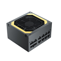 Kualitas baik Pc Atx PSU hitam emas Plus bersertifikat 850WPCIE 5.0 penuh Modular Power Supply 12cm kipas komputer tenang Power Supply