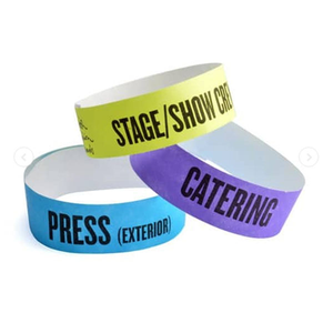 Bracelets en papier NFC RFID étanches et réutilisables à bas prix et cartes de billetterie pour la gestion d'accès aux hôtels, festivals et concerts - Product Image 1