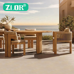 Đồ Nội Thất Sân Vườn Bảng Sang Trọng Đồ Nội Thất Ngoài Trời Bên Ngoài Bàn Và Ghế Bàn Tròn Và Bộ Đồ Ăn - Product Image 1