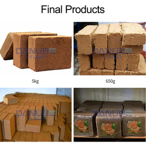 Machine à emballer le foin et la paille de coco à haute productivité, machine à fabriquer des blocs de fibres de coco - Product Image 5