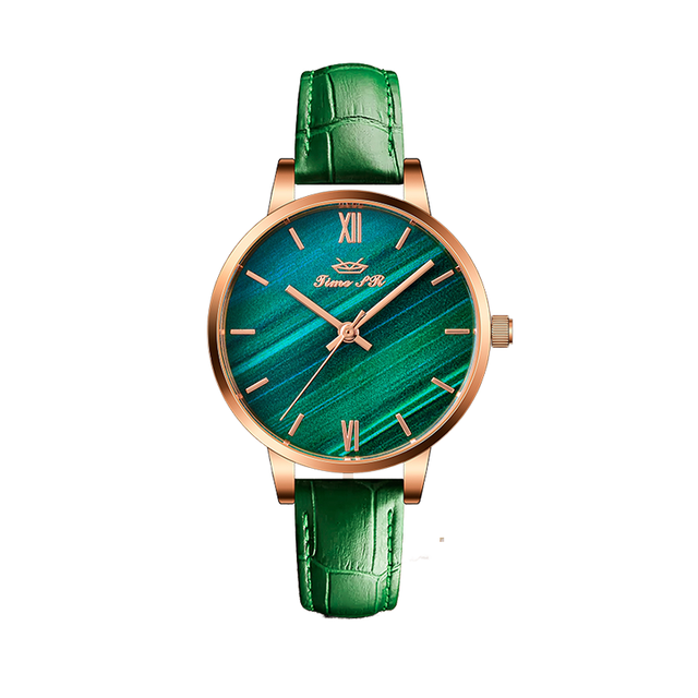 New Fashion Trend Luxury Ladies Wristwatch Leather Strap Stainless Steel Material Waterproof Women's Quartz Watch