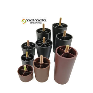 أثاث بديل يانيانغ الساق أسود اللون أريكة القدمين أرجل بلاستيكية للأثاث - Product Image 2