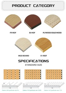 Paneles Acústicos Ranurados de Madera Impermeables con Absorción de Sonido, Tableros Decorativos 3D para Hoteles, Apartamentos, Parques, Interiores y Diseño Costero - Product Image 6