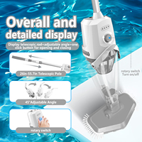 Aspirateur de piscine portable sans fil en PVC de luxe rechargeable pour piscines hors sol