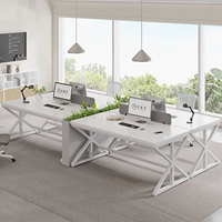 Bureau Moderne Personnalisable Grande Table d'Écriture de Travail en Métal et Bois Industrielle pour Bureau à Domicile Chambre Salon