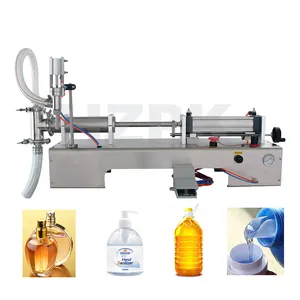 HZPK Semi Automatique Jus <span class=keywords><strong>Parfum</strong></span> Boisson Eau Bouteille En Plastique Sac Piston Miel Liquide Machine De Remplissage De Remplissage - Product Image 1
