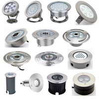 Projecteur LED RGB professionnel IP68 en acier inoxydable, contrôle DMX/Automatique, 1W-9W, pour éclairage paysager, fontaines, éclairage d'arbres et de piscines