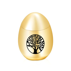 Urne en forme d'œuf en argent, bijoux en acier titane, cendres <span class=keywords><strong>de</strong></span> crémation, souvenir, Mini urne commémorative, <span class=keywords><strong>pendentif</strong></span> d'<span class=keywords><strong>arbre</strong></span> <span class=keywords><strong>de</strong></span> <span class=keywords><strong>vie</strong></span> - Product Image 2