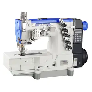 Máquina de coser de enclavamiento de cama plana de alta velocidad de accionamiento directo coverstitch industrial profesional Britex