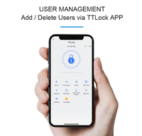 Lecteur de contrôle d'accès autonome TTLock avec code QR, étanche IP67, 13,56 MHz, lecteur de code QR Mi-fare, scanner de code-barres, contrôle d'accès