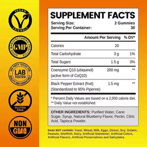WELLBODY OEM private label factory supply healthcare product ultra COQ10 gummies untuk perbaikan tubuh energi kesehatan jantung - Product Image 4