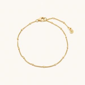 Cavigliera Personalizzata Stile Boyfriend in Oro Massiccio 14k con Catena a Maglia <span class=keywords><strong>per</strong></span> Regalo di Gioielleria <span class=keywords><strong>per</strong></span> Fidanzata - Product Image 6