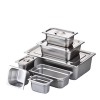 Bac Gastronorm Commercial en Acier Inoxydable Perforé pour Buffet, Traiteur, Hôtellerie et Rangement en Cuisine