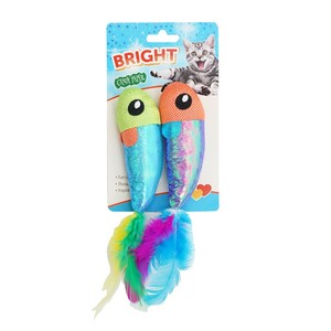 Kingtale personalizado resistente a mordeduras <span class=keywords><strong>Catnip</strong></span> color squreak papel océano peces gatitos burlarse gato dentición gato juguete - Product Image 5
