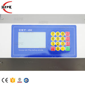 HZPK Cosmetic Water Essential Oil Bottle 4 Head Semi Automatic <strong>Liquid</strong> Filling Machine <strong>Liquid</strong> With Conveyor 330ml - Product Image 3